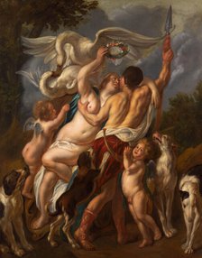 Venus and Adonis, 1655-1660. Creator: Jordaens; Jacob (1593-1678).