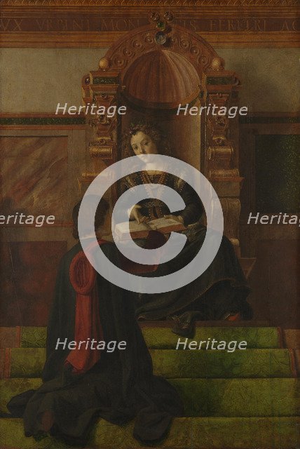 Rhetoric, 1470s. Artist: Justus van Gent (Joos van Wassenhove) (ca 1410-ca 1480)