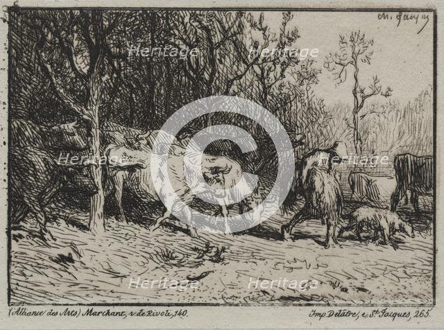 Le Vacheur. Creator: Charles-Émile Jacque (French, 1813-1894).