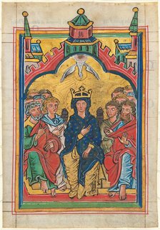 Pentecost, mid 13th century. Creator: Unknown.