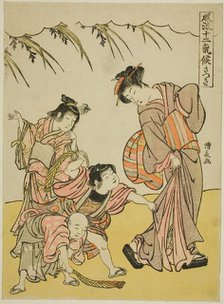 The Fifth Month (Satsuki), from the series "Fashionable Twelve Seasons (Furyu juni kiko)", c. 1779. Creator: Torii Kiyonaga.