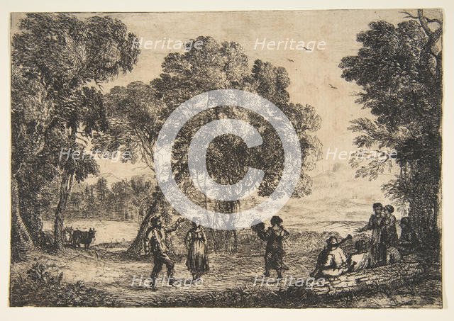 The Country Dance (Small Plate), ca. 1637. Creator: Claude Lorrain.
