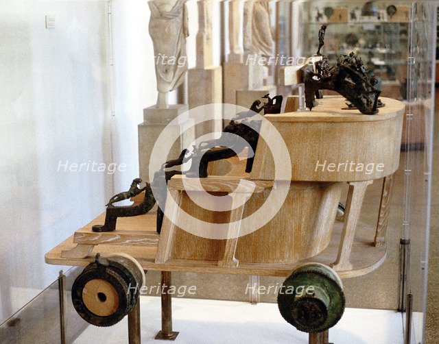 Greek war chariot, 5th century-3rd century BC.  Artist: Anon