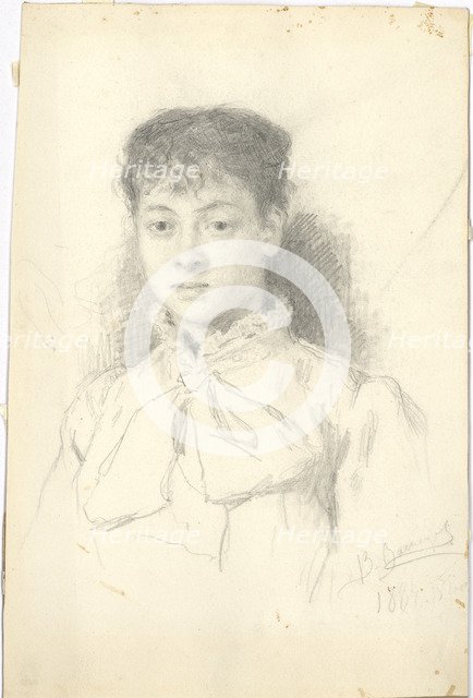 Portrait of the artist Maria Yakunchikova (1870-1902).