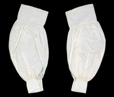 Undersleeves, American, ca. 1860. Creator: Unknown.