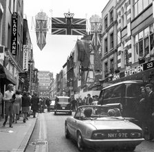 Shoppers on Carnaby Street, London, 1968. Artist: Henry Grant