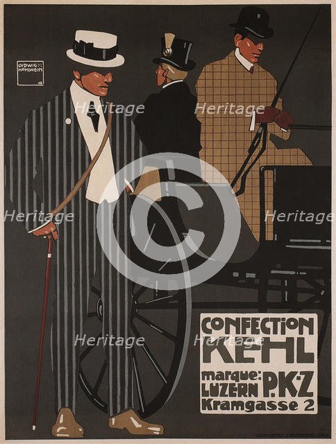 Confection Kehl, 1908. Artist: Hohlwein, Ludwig (1874-1949)
