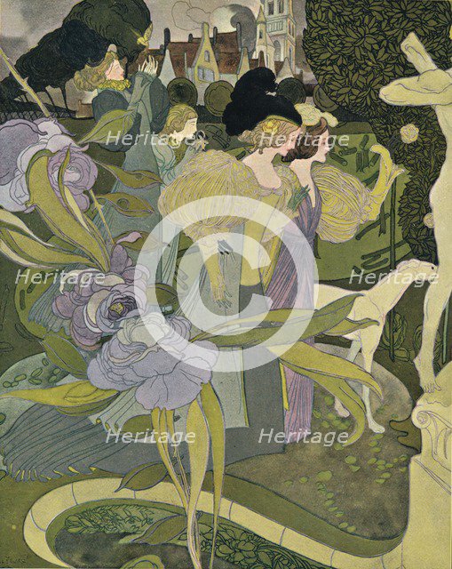 Les Jardins D'Armide, c1888-1898, (1898). Artist: Georges Joseph van Sluijters