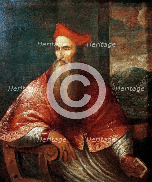 Portrait of Cardinal Pietro Bembo (1470-1547) , 1545-1546. Creator: Titian (1488-1576).