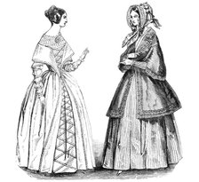 Fashions for May, 1844. Creator: Unknown.