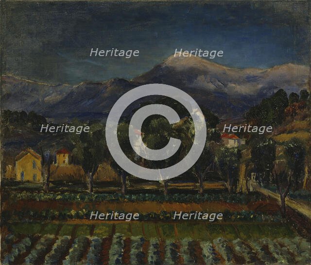 Landscape from Southern France, c1910s-1940s. Creator: Meri Genetz.