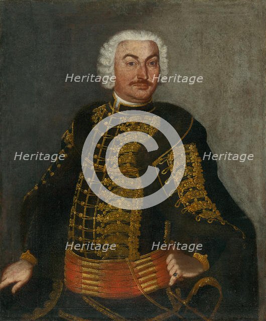 Portrait of Baron Ján Révay from Trebostov; Head of the Turiec district administration...around 1740 Creators: Unknown, Ján Gottlieb Kramer.
