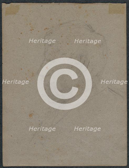 Profile Bust of a Man (verso), 1870s. Creator: Paul Gauguin (French, 1848-1903).