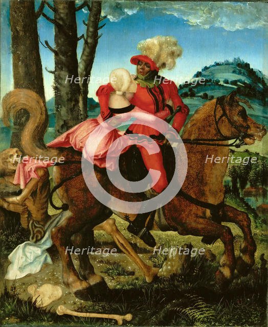 The Knight, the Young Girl and Death, Between 1500 and 1524. Creator: Baldung (Baldung Grien), Hans (1484-1545).