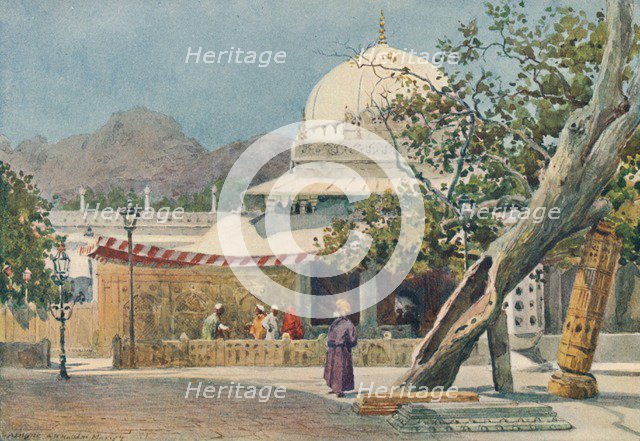 'The Tomb of Khwajah Muin-Ud-Din Chisti, in the Dargah, Ajmere', c1880 (1905). Creator: Alexander Henry Hallam Murray.