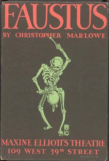 Poster from New York production of Dr. Faustus (Maxine Elliot Theater (skeleton poster)), [1937] . Creator: Unknown.