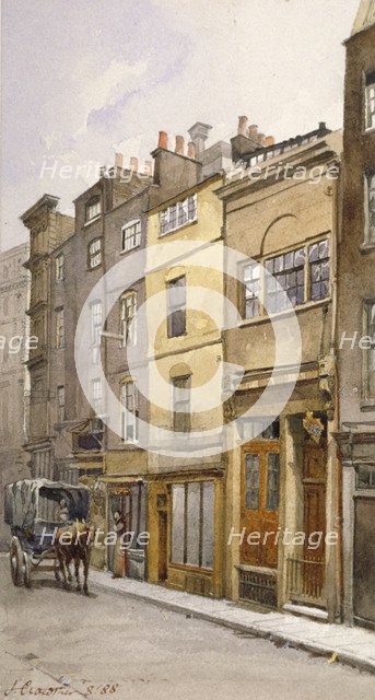 View of the parish clerk's hall, Silver Street, London, 1888. Artist: John Crowther