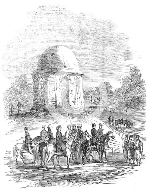 Monument at Croce di Petra, at Kalougaren, 1854. Creator: Unknown.