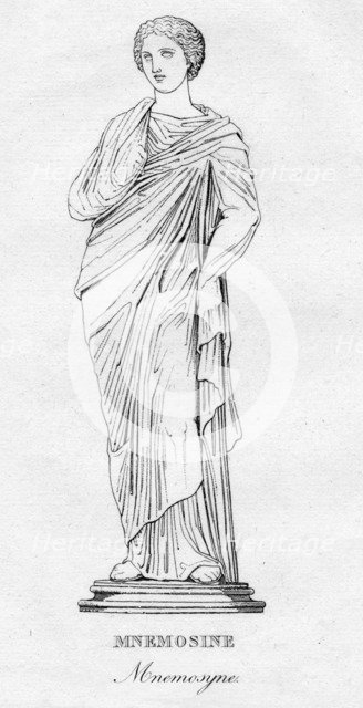 'Mnemosine (Mnemosyne)', c1850. Artist: Unknown.