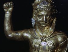 Copper alloy figure of Hercules wearing a lion skin, 2nd century. Artist: Unknown