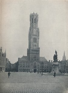 The Markt and the Belfry, Bruges, Belgium c1900 (1914-1915). Artist: John Benjamin Stone.