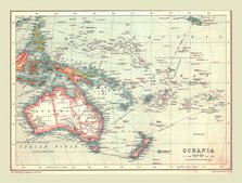 Map of Oceania, 1902.  Creator: Unknown.