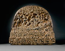 Shiva's Family on Mount Kailasa, 14th-15th century. Creator: Unknown.