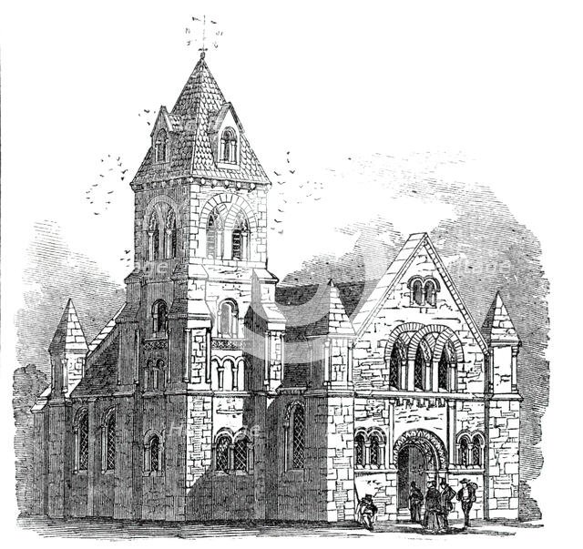 New Church at Llanmyneck, 1844. Creator: Unknown.