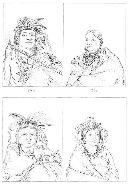 Menominees, 1841.Artist: Myers and Co