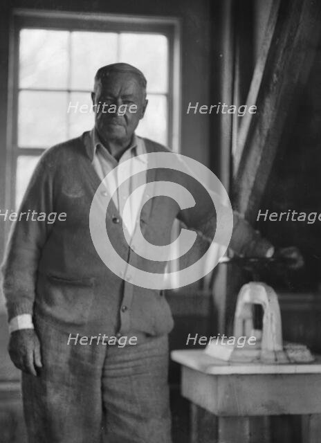 Childe Hassam, portrait photograph, between 1911 and 1935. Creator: Arnold Genthe.