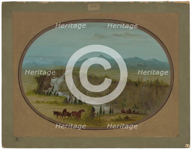 Falls of the Snake River, 1855/1869. Creator: George Catlin.