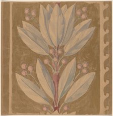 Study for a Border Design [recto], 1890/1897. Creator: Charles Sprague Pearce.