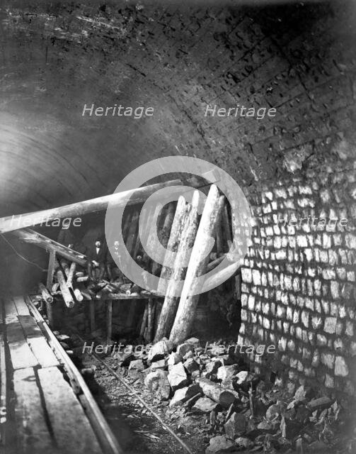 Construction of a Tunnel, 1900-1904. Creator: Unknown.