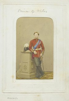 H.R.H. The Prince of Wales, 1860-69. Creator: John Jabez Edwin Mayall.