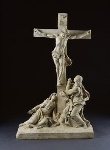 Crucifixion, with the Virgin Mary and Saint John the Evangelist, 1785. Artist: Claude Michel.