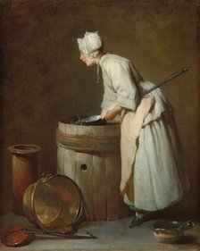 The Scullery Maid, c. 1738. Creator: Jean-Simeon Chardin.