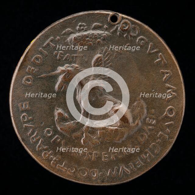 Unicorn-Pegasus [reverse], probably 1463/1477. Creator: Sperandio Savelli.