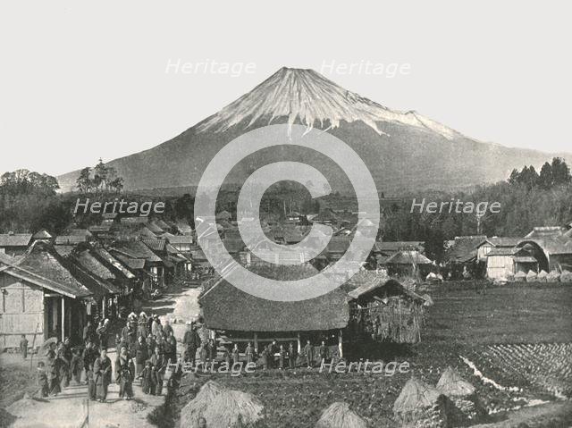 'Fujiyama, The Sacred Mountain, from Jedzumi Village', Japan, 1895. Creator: Unknown.