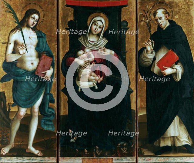 Madonna with Child and Saints, ca 1500-1510. Creator: Sparano, Stefano (active 1507-1524).