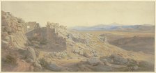 The Lion Gate at Mycenae, 1854. Creator: Karl Friedrich Harveng.