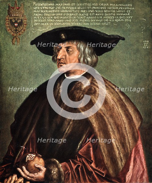 Kaiser Maximilian I, 1519. Artist: Albrecht Dürer