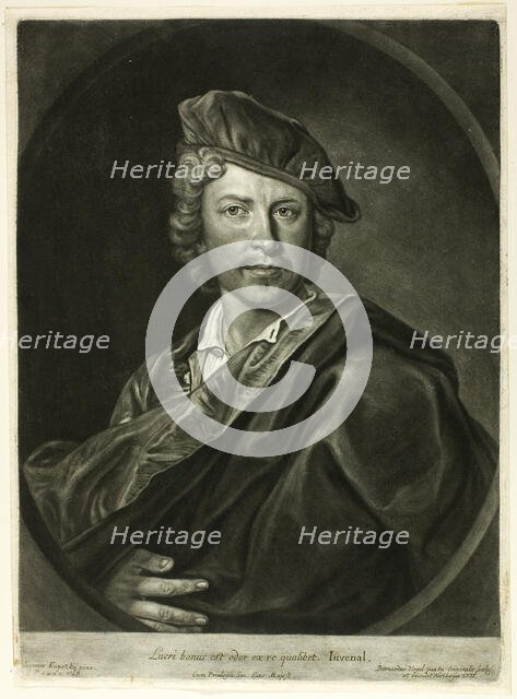 Johann Kupetzky, 1737. Creator: Bernhard Vogel.