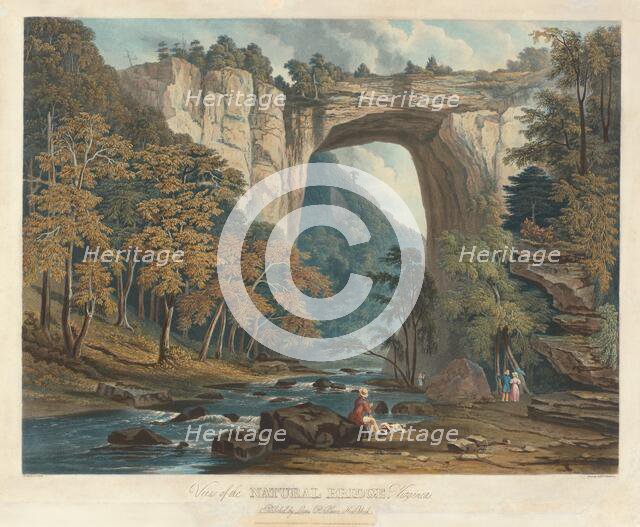 View of the Natural Bridge, 1835. Creator: William James Bennett.