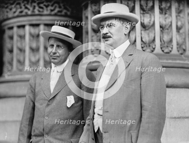 Democratic National Convention - Governor James Cox of Ohio; Rep. J.J. Fitzgerald of New York, 1912. Creator: Harris & Ewing.
