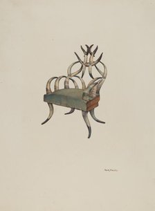 Horn chair, 1938. Creator: Robert W.R. Taylor.