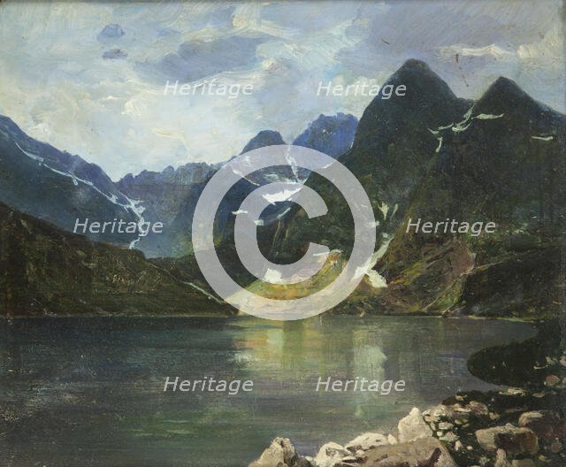 The Morskie Oko Lake, between 1900-1922. Creator: Antoni Gramatyka.