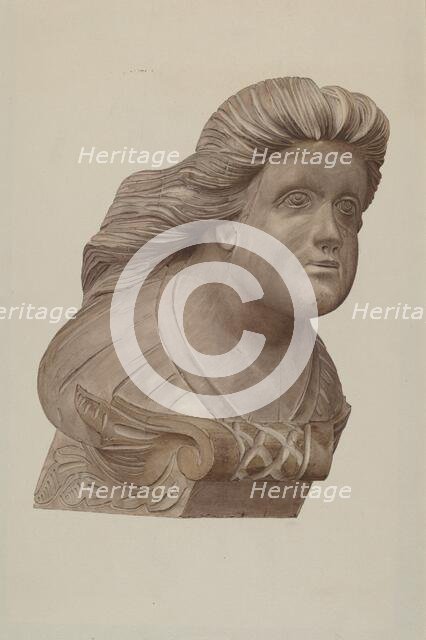 Small Figurehead, 1935/1942. Creator: Karl J. Hentz.