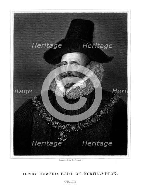 Henry Howard, 1st Earl of Northampton, (1825).Artist: R Cooper