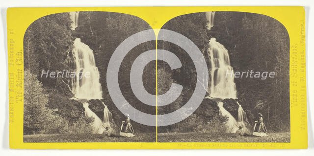 Le Giesbach Près du Lac de Brienz. Suisse, 1850/65. Creator: William England.