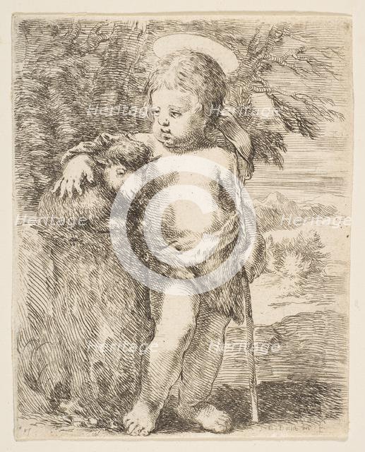 The Infant St. John the Baptist with his Lamb, ca. 1649. Creator: Stefano della Bella.